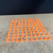 100 pcs 1/27 1/28 Scale Traffic Cones for RC/Model Car/Truck/Race Track/Diorama