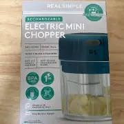 Real Simple Electric Mini Food Chopper Green Garlic Onion Ginger Sealed In Box