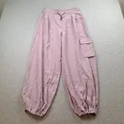 Anthropologie Bungee Parachute Pants Women Small Lilac Baggy Loose Utility Cargo