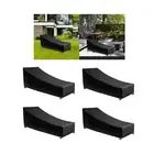 Patio Chaise Cover Outdoor Waterproof Weatherproof Protective Cover Sunlounger