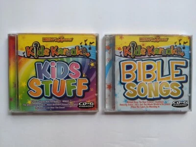 New/ Sealed Drew's Famous Kid's Karaoke Kid Stuff & Bible Songs CDs