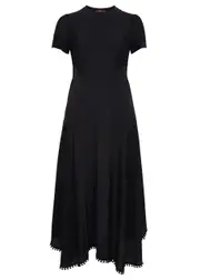 High A-list Panelled Stretch-jersey Midi Dress - Black - 44 (UK12 / M) 44 (UK12 / M)