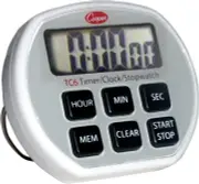 Digital Timer / Clock / Stopwatch with Splashproof Case, 24 Hours Unit Range,...