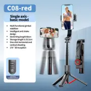 2025 Bluetooth Handheld Gimbal Stabilizer with Adjustable Tripod for Smartphones