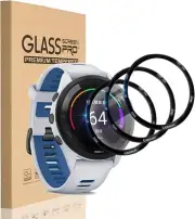 Garmin Forerunner 265 Screen Protector 3 Pack, 3D Curved Anti-Scratch Film