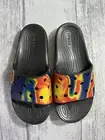 Crocs Classic Solarized Tie Dye W Charms Slip On Slide Sandals Men 9 Women 11