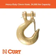 3/8" Safety Latch Clevis Hook (24,000 lbs, 7/16" Pin)