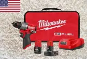Milwaukee 3404-22 M12 FUEL 1/2" Hammer Drill/Driver Kit