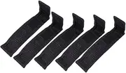 Gogogmee 5Pcs Portable Cloth Flashlight Pouch for Outdoor Activities Durable Mini Torch Storage Bag Washable Electric Torch Holder Black Color for Camping and Hiking