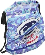 Waterproof Dry Wet Separated Children's Drawstring Backpack Swim Bag Shoe Compartment for Boys Girls