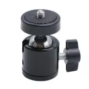 360° Swivel Mini Ball Head 1/4" Screw Mount Bracket Holder for DSLR Cam Tripod