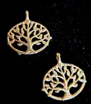 New Brass Tree Of Life Charms Pendants