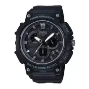 Casio MCW-200H-1A2 Men's Resin Band Chronograph Wrist Watch | Sporty Design, 100