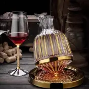 Wine Decanter 360 Degree Rotating for Men Women Pourer with