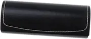 [FOMIYES] Handmade PU Leather Eyeglass Case with Vintage Pattern Durable Hard Shell Protective Holder for Glasses Ergonomic Design for Easy Access and Lens Protection