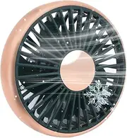 Portable Fan For Car, Portable Cooler For Car Air Outlet, Automobile Interior Accessories, 3 Speeds Adjustable Ventilation Device With Light For Truck Rv Vehicle