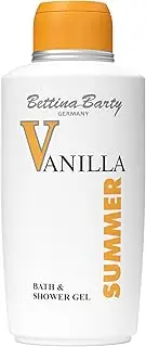 [Bettina Barty] Summer Vanilla Bath & Shower Gel 500 ml | For Velvety Nourished Skin | Incomparable Fragrance Experience of Vanilla & Oriental Floral Notes | Vegan | 1 x 500 ml
