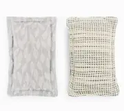 Demdaco Vines Natural Gray 3 x 5 All Cotton Kitchen Dish Sponges NEW