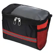 Bike Handlebar Bag, Waterproof Bike Basket Bag Bicycle Accessories, Red