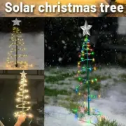 Solar LED Christmas Tree Light String Outdoor Atmosphere Lamps Decor Garden XMAS