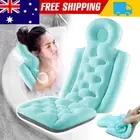 Full Body Bath Pillow Non-Slip Neck Back Shoulder Rest Cushion Washable GiftBlue