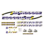 Mongoose - 1993 Menace - for black frame Decal set - old school bmx