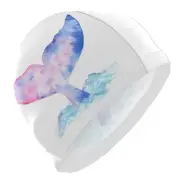 Swimming Cap Watercolor Whale Tail Unisex Adult Swim Cap Polyester