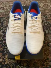 adidas CodeChaos Sport White Silver Blue Golf Shoes EF5711 Men's Size 11.5 Boost