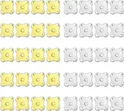 40 Sets 14mm Magnetic Button Clasps Snaps,FUNCYboo Magnetic Snaps Metal Sewing Clasps Snaps for Purses Bags Handbags Plum Magnetic Snap Button for DIY Sew Craft Silver KC Golden.