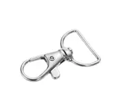 50 Pack Premium Metal Lobster Claw Clasps 360°Swivel Trigger Snap Hooks by