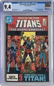 Tales of The Teen Titans #44 CGC 9.4 DIck Grayson Becomes Nightwing 1st Jericho