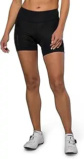 [Pearl iZUMi] Women's 5" Sugar Cycling Shorts with Mesh Pockets, Padded & Breathable with Reflective Fabric