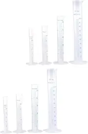 1 Set Plastic Measuring Cylinder Science Measuring Cylinder Garden Measuring Cylinder Garden Measuring Tool Orchard Measuring Cup Measuring Container Scale Measure Cup re-usable