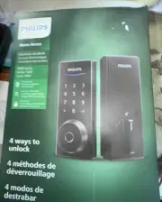 Philips Home Access Fingerprint Electronic Deadbolt DDL210X-1H Black