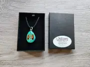 Choker Pendant Necklace Aboriginal Painted Art by Wijikura Australia NEW!