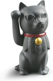 [LLADRÓ] Maneki Neko Figurine. Porcelain Figure Figure.