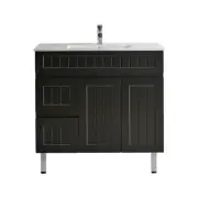 Acacia Shaker Water Proof Floor Cabinet - Matte Black Vanity 900x460x880