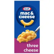 Kraft Three Cheese Mac & Cheese Macaroni and Cheese Dinner with Mini-Shell Pasta