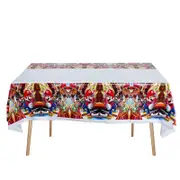 Mario Theme Plastic Tablecloth Table Cover 180cm x 108cm - Kids Birthday Party Tableware