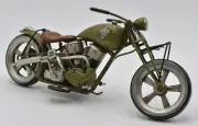 Jayland 1/8 Scale 12" Metal WWII W/Erotic Girl Logo Motorcycle