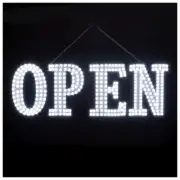 Extra Jumbo LED Open Sign 40x14 High Visibility for Stores Bars Salons