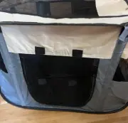 Portable Pet Crate Kennel Bed Foldable Exercise Play Puppy Dog Cat Travel
