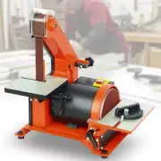 1"x30" Belt Sander 5" Disc Sander Grinder Linisher Bench Sanding Machine Buffer
