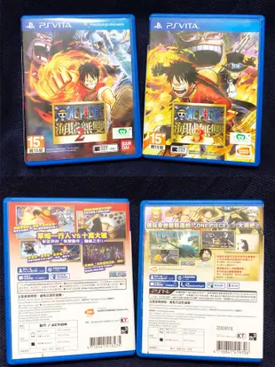 Sony PlayStation Vita PSV One Piece 海賊無雙2、海賊無雙3 中文版