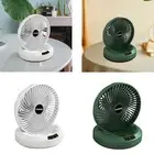 Desk Fan Camping Fan Small Fan Rechargeable 4 Speed Low Noise Foldable Fan Wall