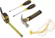 Stanley Jr. 5 Piece Tool Set | Real Tools for Kids