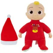 CoComelon Holiday Musical JJ Doll with Santa Hat and Deck the Halls Song