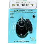 NWT Simply Southern Personal Alarm Keychain Flashlight Black