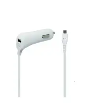 Car Charger w Extra USB Port for TracFone ZTE ZFive G Z557BL / Z558VL