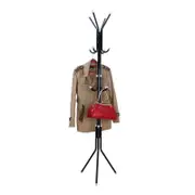 12 Hook 3-Tier Hat Coat Clothes Rack Tree Style Steel Hanger Umbrella Stand